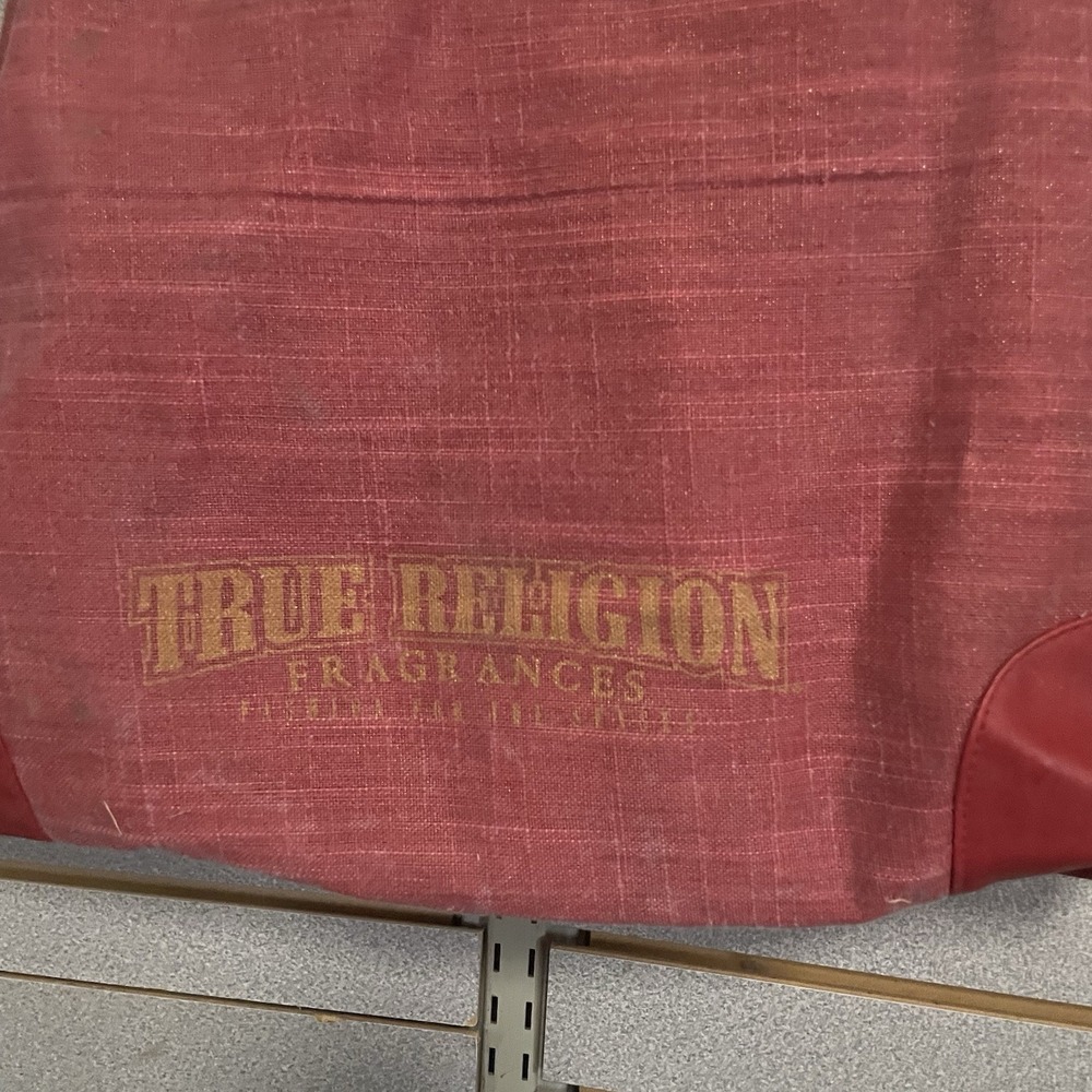 TRUE RELIGION Fragrances Hippie Chic Tote Bag Purse Red/Multi Color Drawstring! - Picture 2 of 8